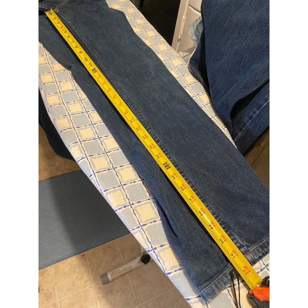Levis 569 Loose Straight Jeans Mens 32x34 Blue Denim Dark Wash